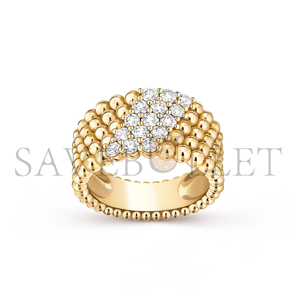 VAN CLEEF ARPELS PERLÉE DIAMONDS RING, 5 ROWS VCARP7UT00